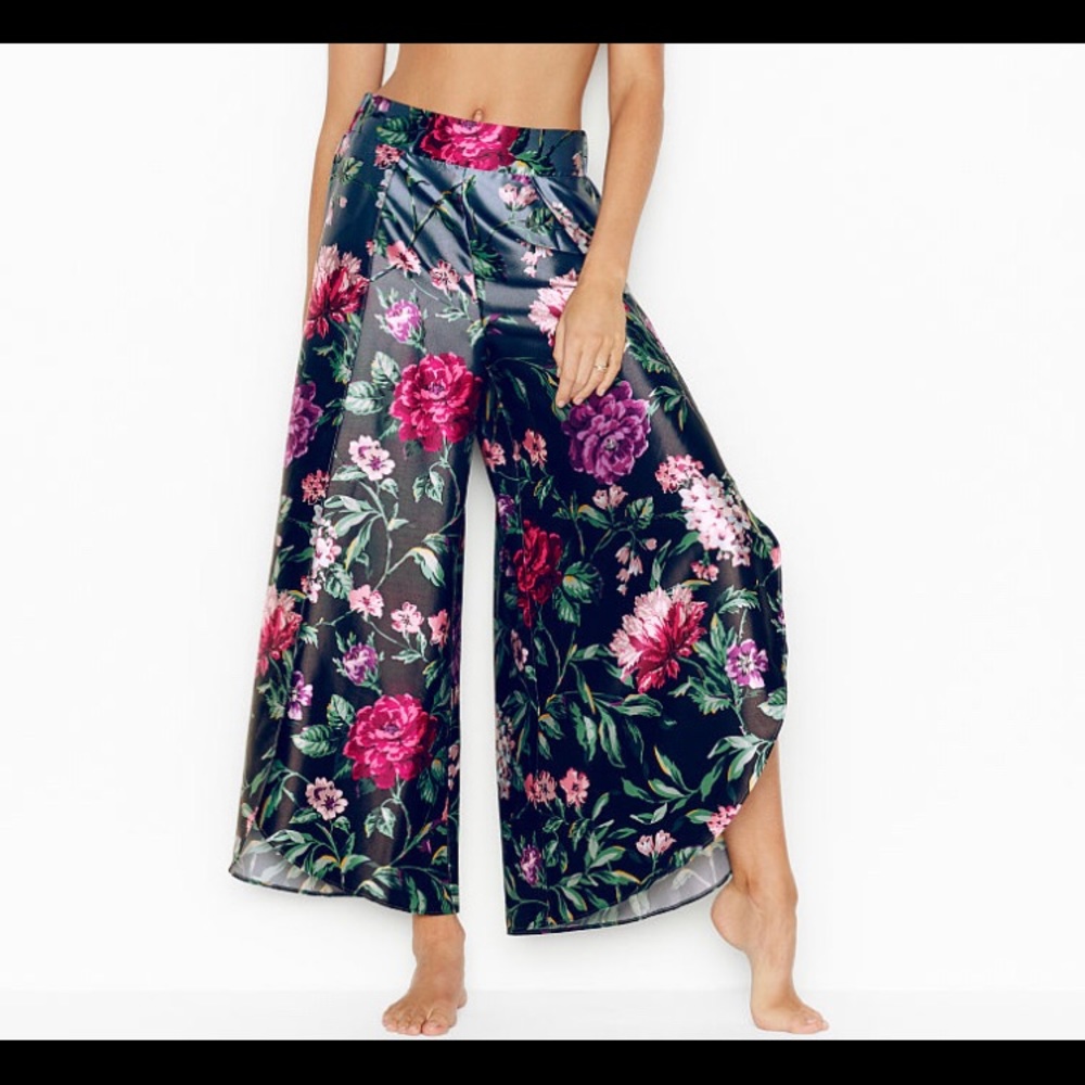 Victoria’s Secret floral pants with slits